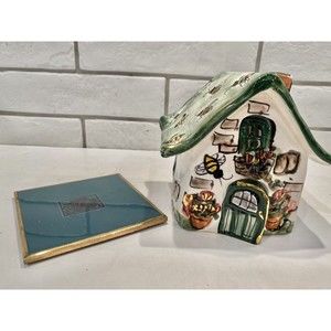 Blue‎ Sky Clayworks by Heather Goldminc BEE HOUSE tea-lite holder Signed